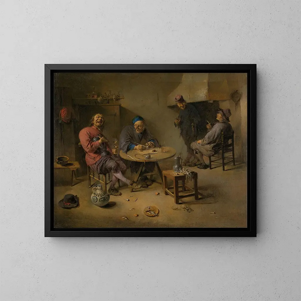 La Taverne - Abraham Diepraam — quadro incorniciato alla parete