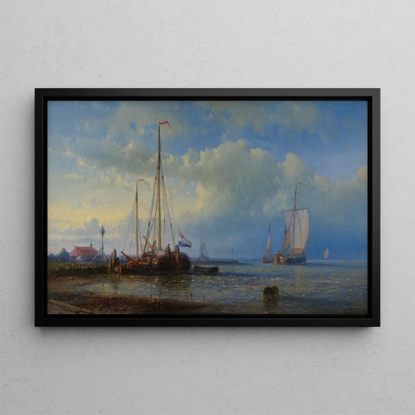 Paesaggio Marittimo - Abraham Hulk — quadro incorniciato alla parete
