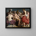 Venere rimprovera Giove - Abraham Janssens — quadro incorniciato alla parete