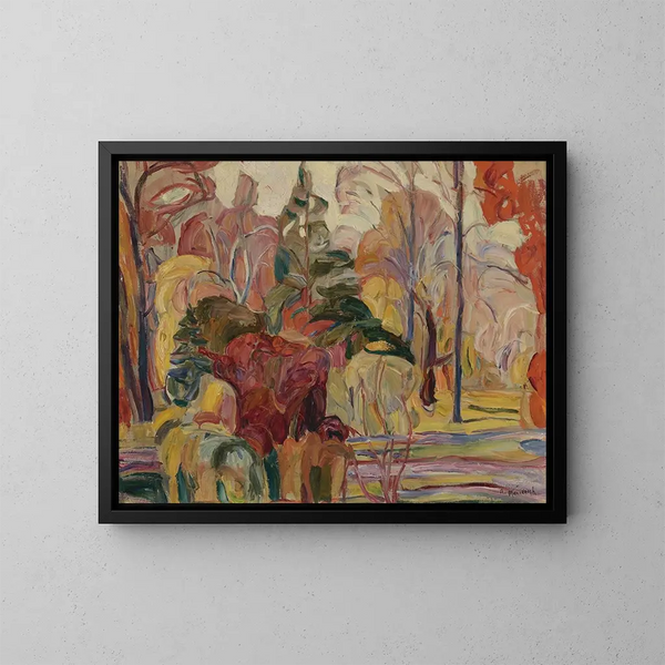 Scène d'automne - Abraham Manievich — quadro incorniciato alla parete
