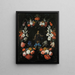 Guirlande di fiori - Abraham Mignon — quadro incorniciato alla parete
