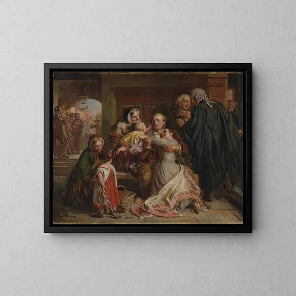 Non colpevole - Abraham Solomon — quadro incorniciato alla parete