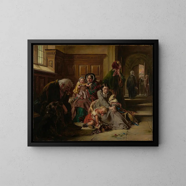 In attesa della sentenza - Abraham Solomon — quadro incorniciato alla parete