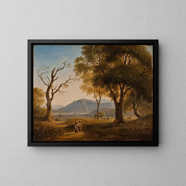 Paesaggio italiano - Abraham Teerlink — quadro incorniciato alla parete