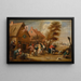Fiera di campagna - Abraham Teniers — quadro incorniciato alla parete
