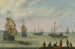 Paesaggio costiero con navi olandesi in mare agitato - Abraham Willaerts — vista dell’opera