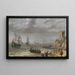 Paesaggio marino con rovine su una scogliera - Abraham Willaerts — quadro incorniciato alla parete