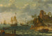 Navi ormeggiati al largo di una costa rocciosa con pescatori che scaricano il loro pescato - Abraham Willaerts — vista dell’opera