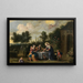 Una scena della vita di Santa Elisabetta d'Ungheria - Abraham Willemsen — quadro incorniciato alla parete