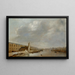 La Grande Galerie du Louvre avec la porte Neuve et la tour de Bois - Abraham de Verwer — quadro incorniciato alla parete
