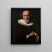 Ritratto di uomo - Abraham de Vries — quadro incorniciato alla parete