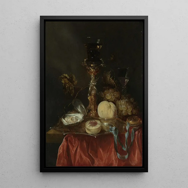 Riproduzione del dipinto Nature morte con porta-verre in argento dorato - Abraham van Beyeren
