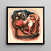 Astrazione - Francis Bernard Shields — quadro incorniciato alla parete