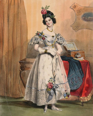 Achille Devria - 11 Heures Du Soir Portrait from Les Dixhuit Heures dune Parisienne.webp