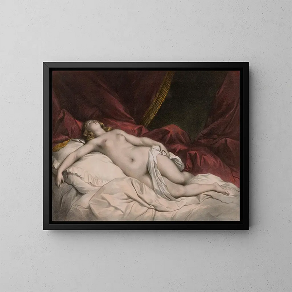 L'anima attiva - Achille Devéria — quadro incorniciato alla parete