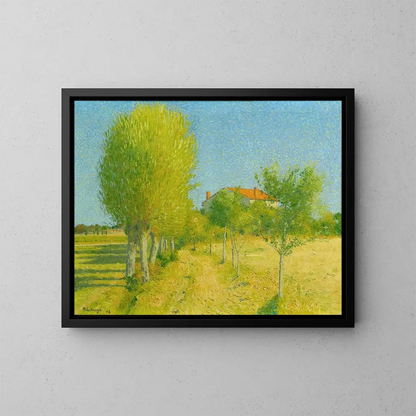 La Lande des Saules derrière l'Alouette Cailhau - Achille Laugé — quadro incorniciato alla parete