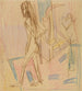 Atto femminile in piedi su tappeto - Ernst Ludwig Kirchner — vista dell’opera