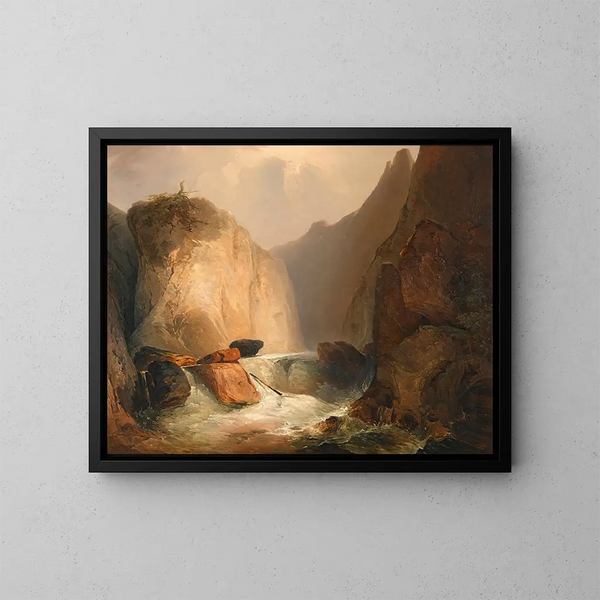 Festa sul Moldava vicino a Hohenfurt - Adalbert Stifter — quadro incorniciato alla parete