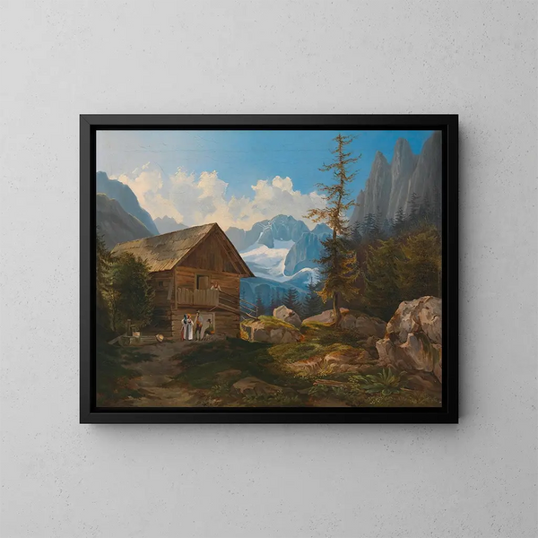 Nella valle di Gosau, Alta Austria - Adalbert Stifter — quadro incorniciato alla parete