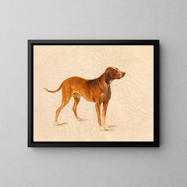 Cane da caccia - Adalbert Stifter — quadro incorniciato alla parete