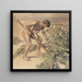 Adam che disegna un cardo - Joakim Skovgaard — quadro incorniciato alla parete