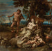 Adam e Eva con i figli Caino e Abele - Lorenzo De Ferrari — vista dell’opera