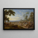 Una carica di cavalleria - Adam François van der Meulen — quadro incorniciato alla parete