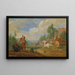 Scaramuccia di cavalleria - Adam Frans van der Meulen — quadro incorniciato alla parete