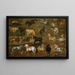 Studi di cavalli, mucche e cani - Adam Frans van der Meulen — quadro incorniciato alla parete