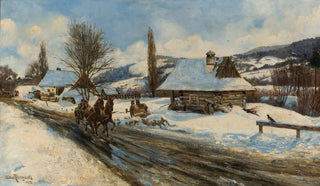 Adam Peczyski - View of a submontane village.webp