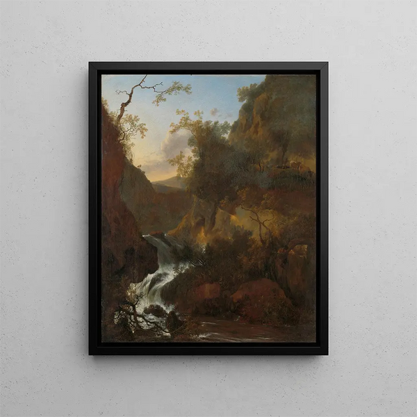Adam Pynacker - A waterfall.webp