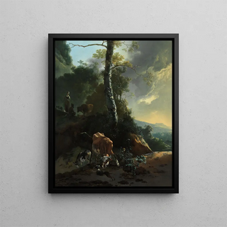 Adam Pynacker - Landscape with enraged ox.webp