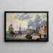 portoghese con vele - Adam Willaerts — quadro incorniciato alla parete