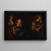 Giocatori di Carte a la Candela - Adam de Coster — quadro incorniciato alla parete