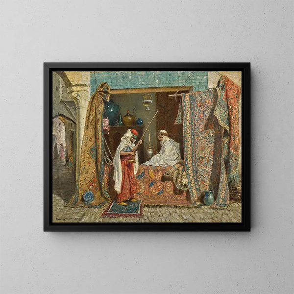 Un negozio orientale - Addison Thomas Millar — quadro incorniciato alla parete