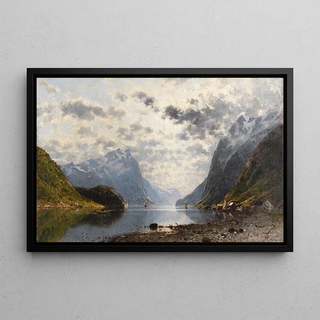 Adelsteen Normann - Norwegische Fjordlandschaft.webp