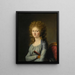 Ritratto della Duchessa d'Aiguillon - Adélaïde Labille-Guiard — quadro incorniciato alla parete