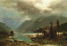 Un lago in una notte di luna piena - Adolf Chwala — vista dell’opera