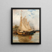 Nel porto - Adolf Fredrik Nordling — quadro incorniciato alla parete