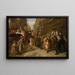 Povertà e ricchezza - Adolf Heinrich Hansen — quadro incorniciato alla parete