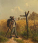 Il barbone con il cartello stradale - Adolf Heinrich Lier — vista dell’opera