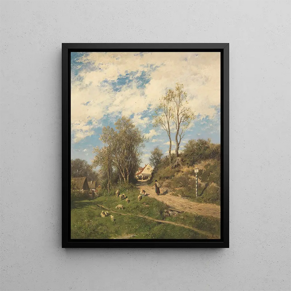 Mattino di primavera - Adolf Heinrich Lier — quadro incorniciato alla parete