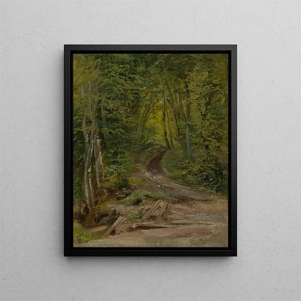 Waldinneres - Adolf Heinrich Lier — quadro incorniciato alla parete