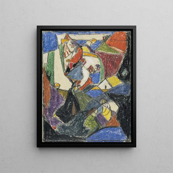 Composition - Adolf Hölzel — quadro incorniciato alla parete