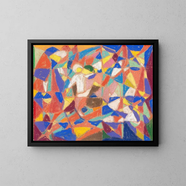 Composition figurative - Adolf Hölzel — quadro incorniciato alla parete