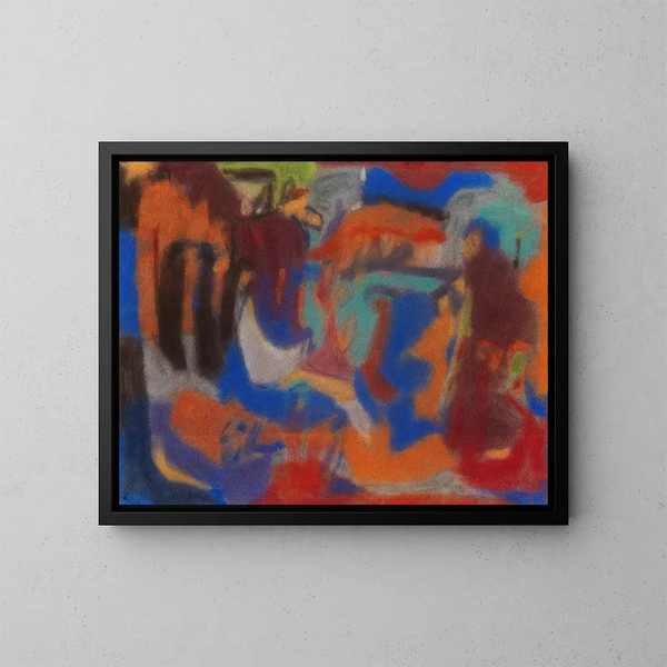 Composition figurale - Adolf Hölzel — quadro incorniciato alla parete