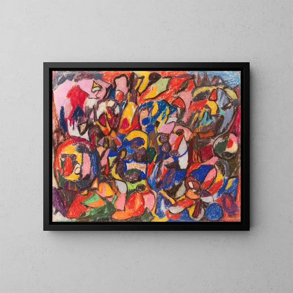 Figures dans un paysage - Adolf Hölzel — quadro incorniciato alla parete