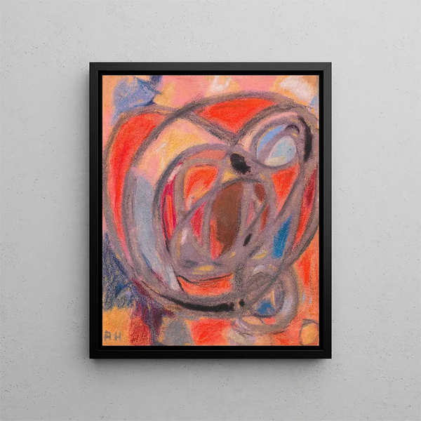 Composition de formes rondes et ovales - Adolf Hölzel — quadro incorniciato alla parete