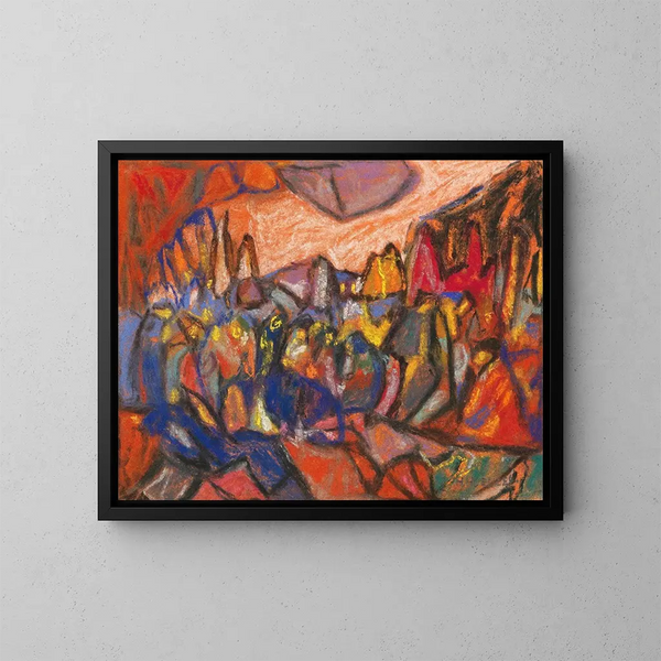 Composition - Adolf Hölzel — quadro incorniciato alla parete
