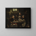 Tre monaci alla messa serale - Adolf Humborg — quadro incorniciato alla parete